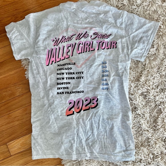 What We Said Podcast Exclusive Tour Merch “I 🩷 WWS” Graphic Tee - Picture 5 of 6